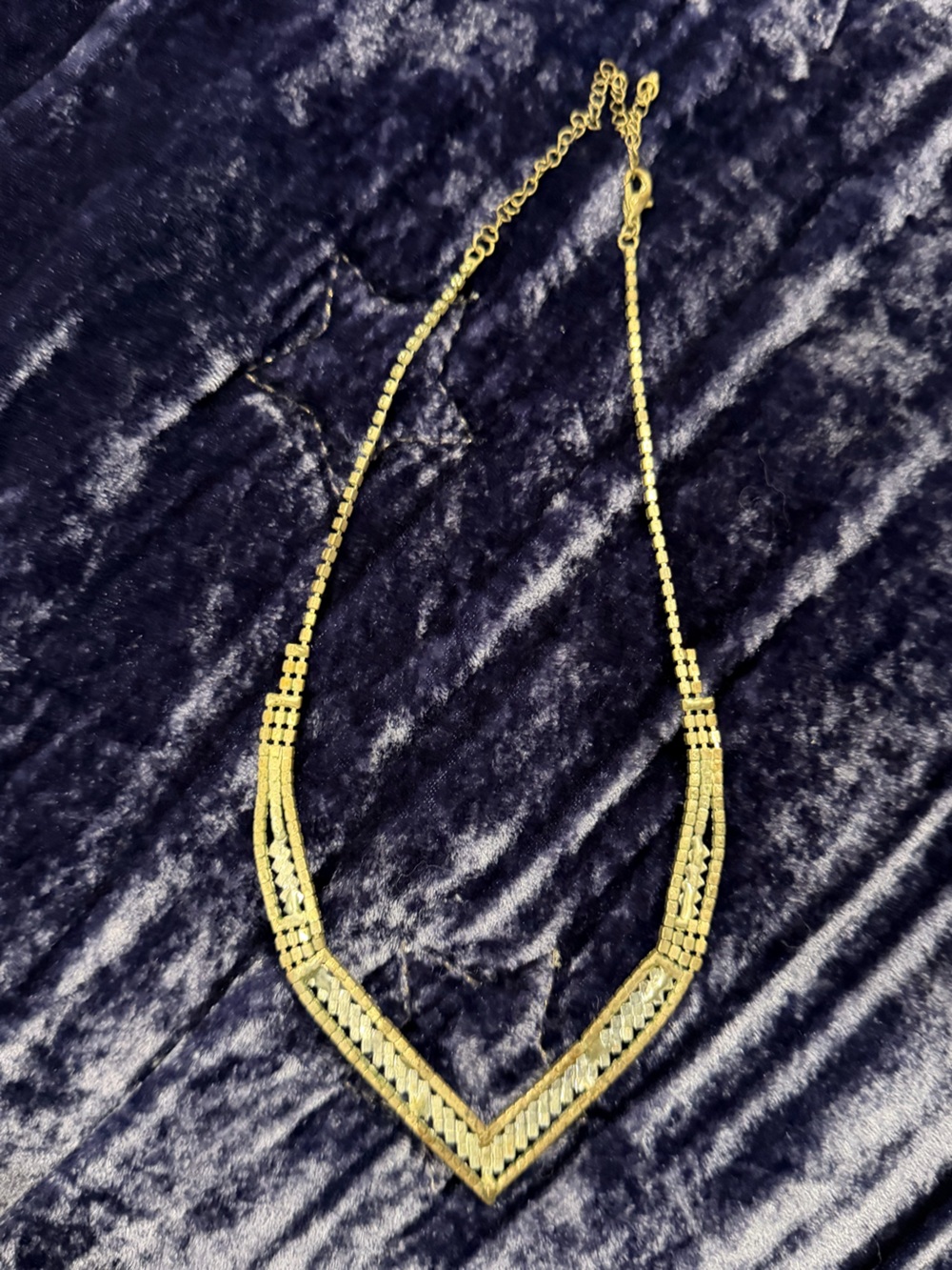 Silver Multi-Row Chain Necklace for Women